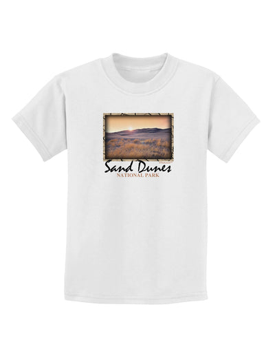 Colorado Sand Dunes Text Childrens T-Shirt-Childrens T-Shirt-TooLoud-White-X-Small-Davson Sales