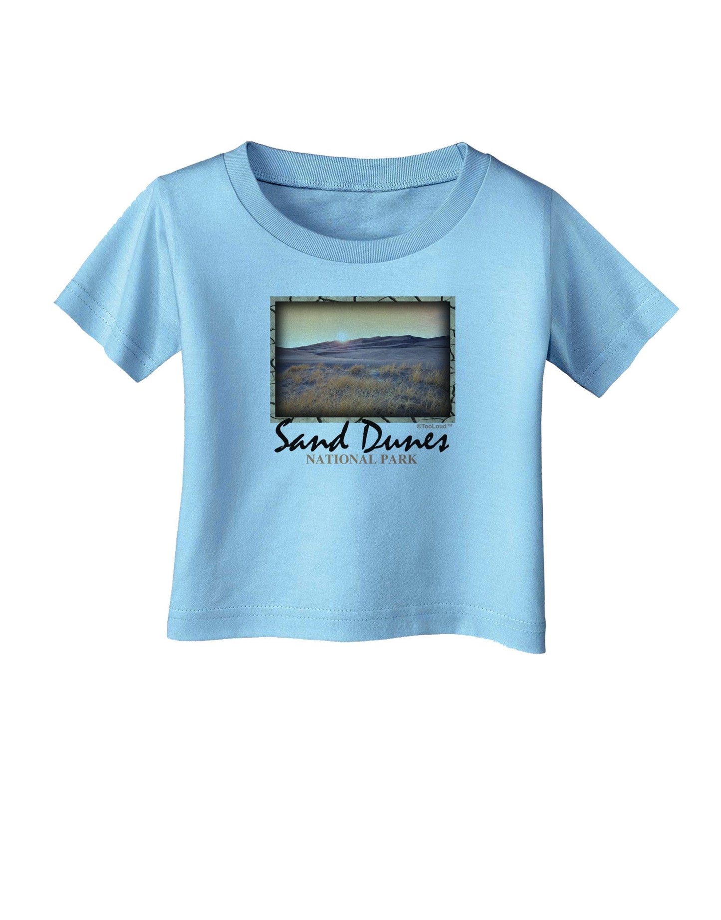 Colorado Sand Dunes Text Infant T-Shirt-Infant T-Shirt-TooLoud-Aquatic-Blue-06-Months-Davson Sales