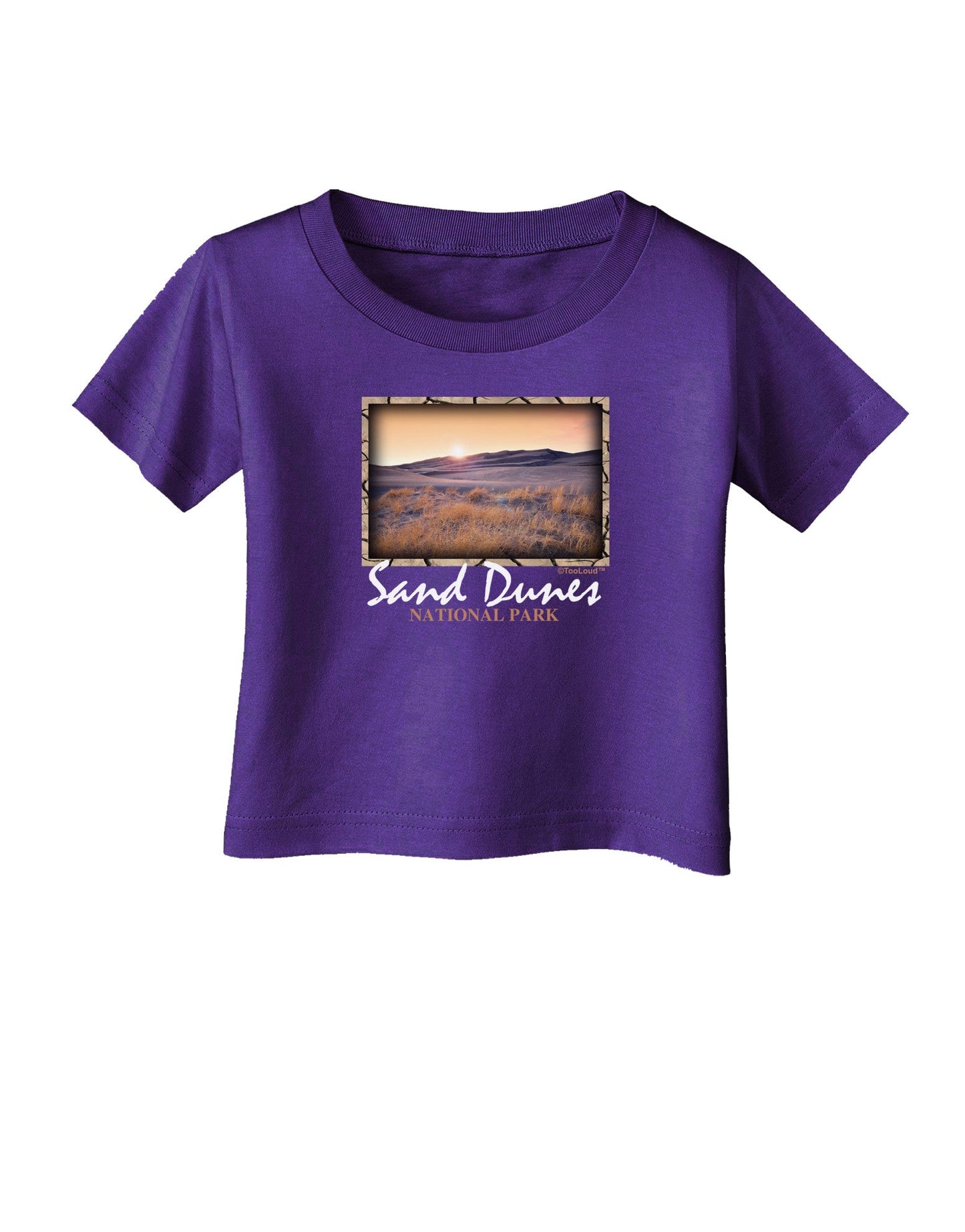 Colorado Sand Dunes Text Infant T-Shirt Dark-Infant T-Shirt-TooLoud-Purple-06-Months-Davson Sales