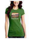 Colorado Sand Dunes Text Juniors Crew Dark T-Shirt-T-Shirts Juniors Tops-TooLoud-Kiwi-Green-Juniors Fitted Small-Davson Sales