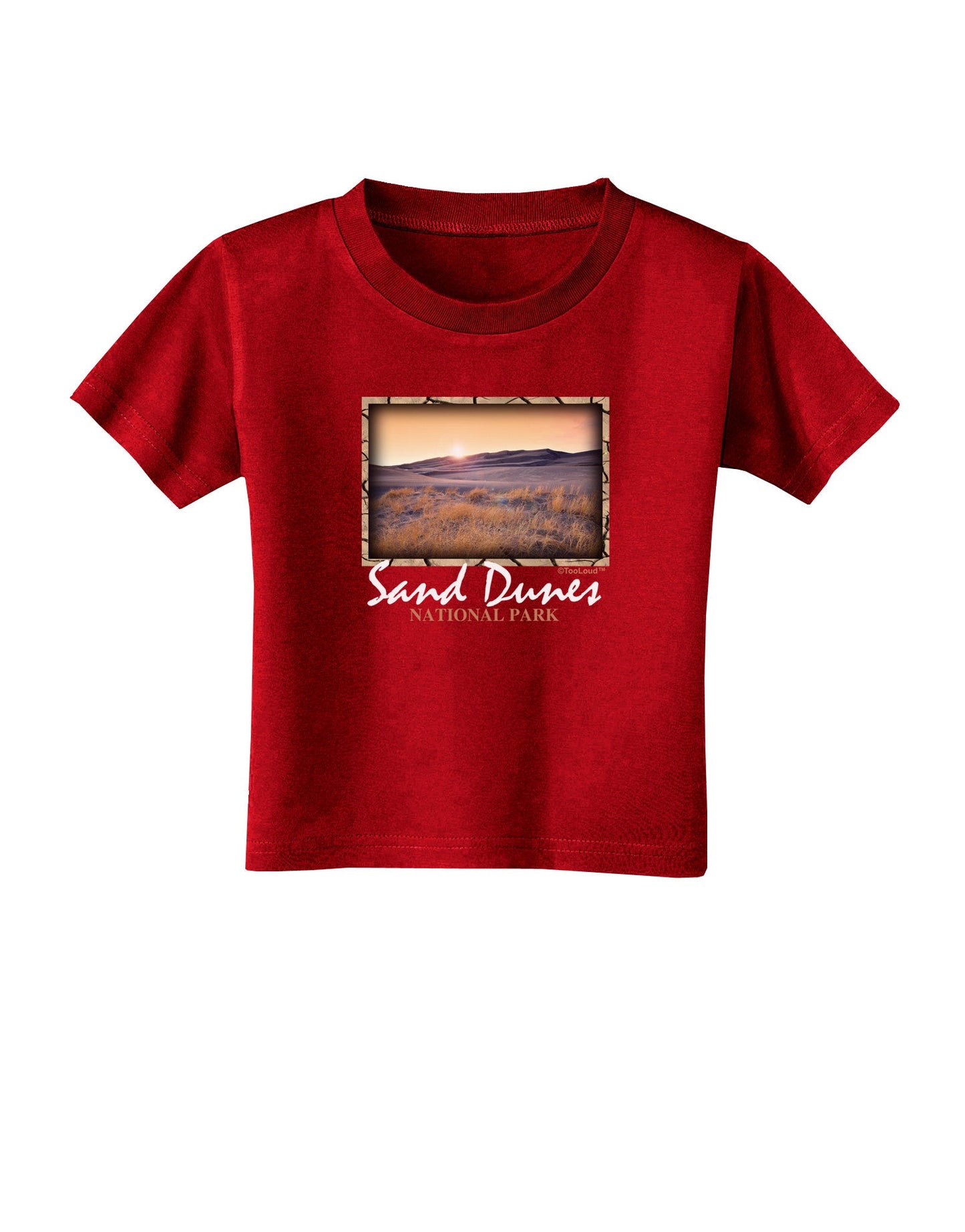 Colorado Sand Dunes Text Toddler T-Shirt Dark-Toddler T-Shirt-TooLoud-Red-2T-Davson Sales