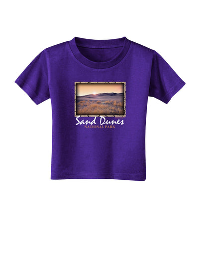 Colorado Sand Dunes Text Toddler T-Shirt Dark-Toddler T-Shirt-TooLoud-Purple-2T-Davson Sales