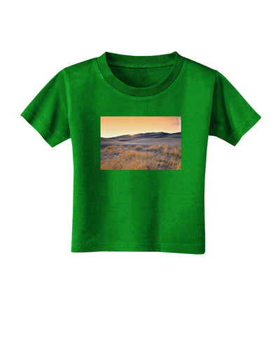 Colorado Sand Dunes Toddler T-Shirt Dark-Toddler T-Shirt-TooLoud-Clover-Green-2T-Davson Sales