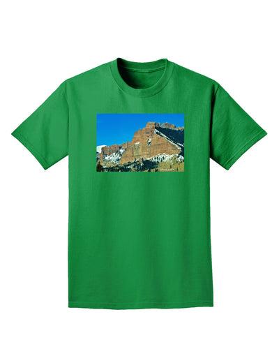 Colorado Snowy Mountains Adult Dark T-Shirt-Mens T-Shirt-TooLoud-Kelly-Green-Small-Davson Sales