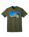 Colorado Snowy Mountains Adult Dark T-Shirt-Mens T-Shirt-TooLoud-Military-Green-Small-Davson Sales