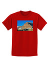 Colorado Snowy Mountains Childrens Dark T-Shirt-Childrens T-Shirt-TooLoud-Red-X-Small-Davson Sales