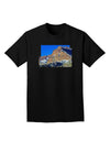 Colorado Snowy Mountains Cutout Adult Dark T-Shirt-Mens T-Shirt-TooLoud-Black-Small-Davson Sales