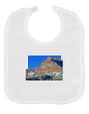 Colorado Snowy Mountains Cutout Baby Bib