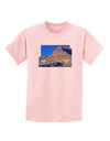 Colorado Snowy Mountains Cutout Childrens T-Shirt-Childrens T-Shirt-TooLoud-PalePink-X-Small-Davson Sales