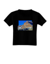 Colorado Snowy Mountains Cutout Toddler T-Shirt Dark-Toddler T-Shirt-TooLoud-Black-2T-Davson Sales