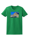 Colorado Snowy Mountains Cutout Womens Dark T-Shirt-TooLoud-Kelly-Green-X-Small-Davson Sales