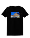 Colorado Snowy Mountains Cutout Womens Dark T-Shirt-TooLoud-Black-X-Small-Davson Sales