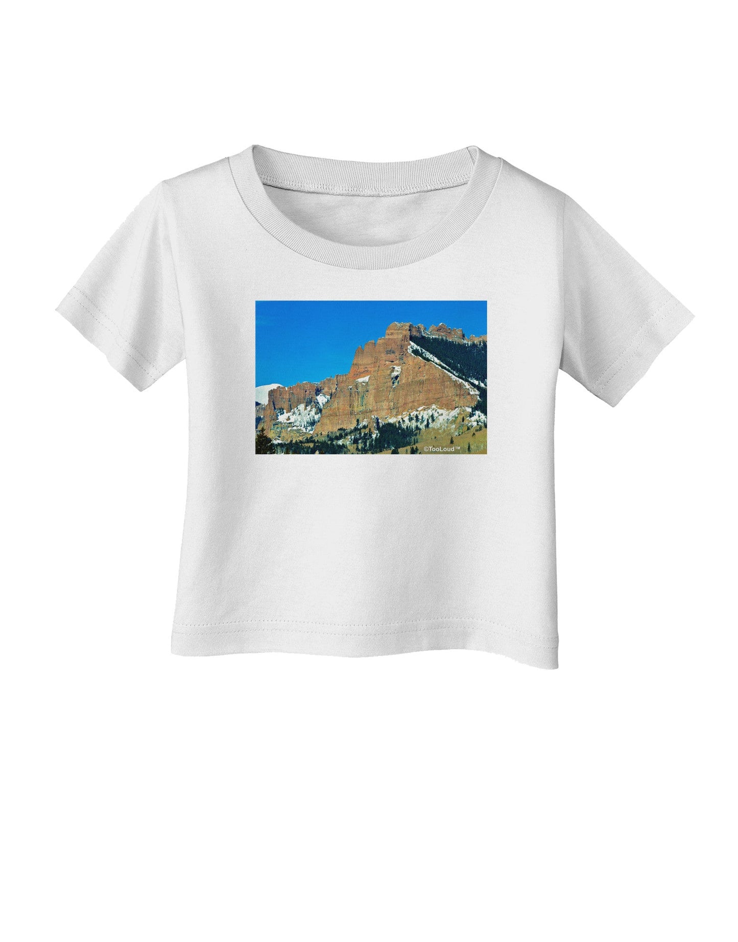 Colorado Snowy Mountains Infant T-Shirt-Infant T-Shirt-TooLoud-White-06-Months-Davson Sales