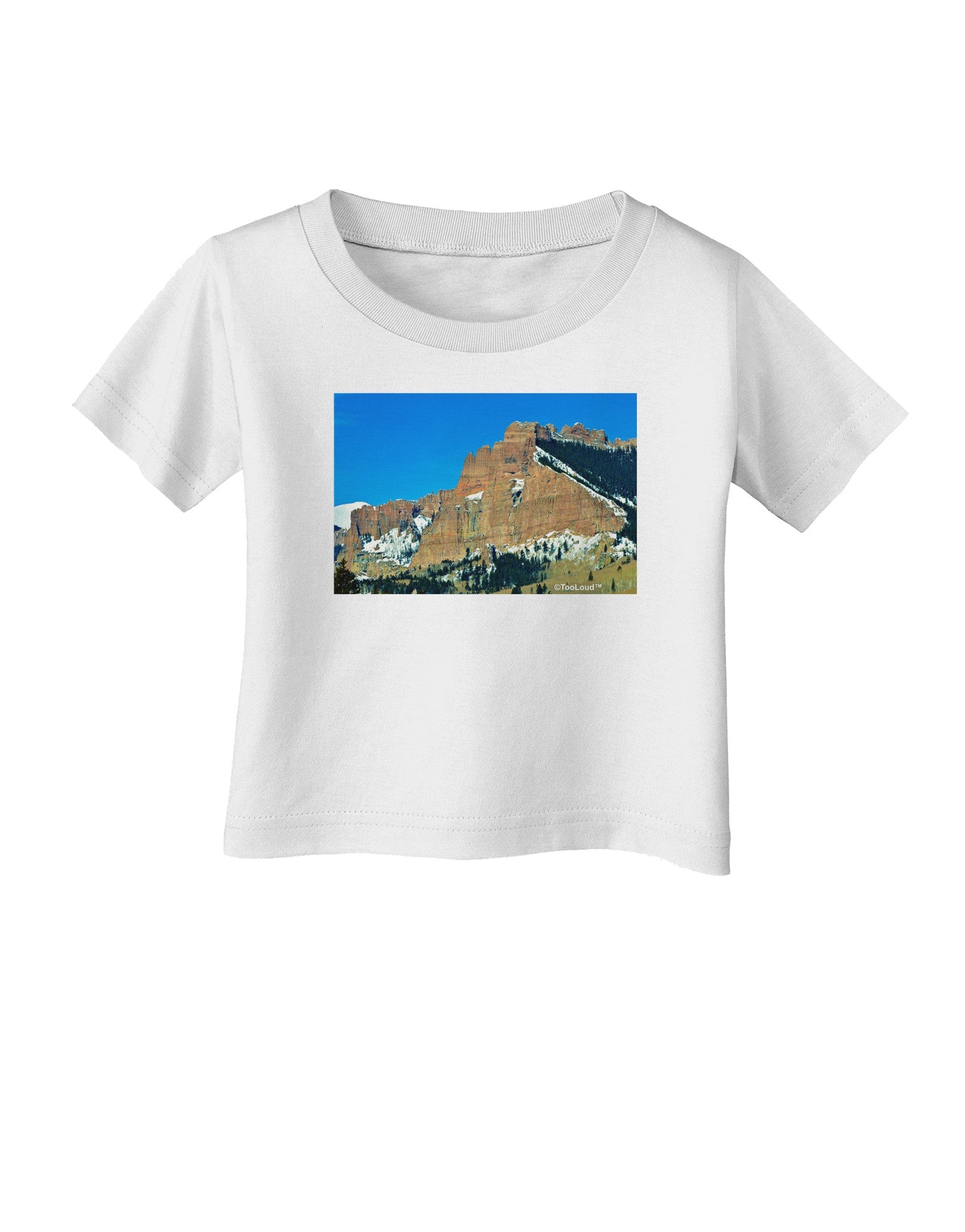Colorado Snowy Mountains Infant T-Shirt-Infant T-Shirt-TooLoud-White-06-Months-Davson Sales