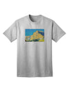 Colorado Snowy Mtns WaterColor Adult T-Shirt-Mens T-Shirt-TooLoud-AshGray-Small-Davson Sales