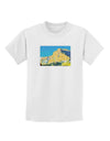 Colorado Snowy Mtns WaterColor Childrens T-Shirt-Childrens T-Shirt-TooLoud-White-X-Small-Davson Sales