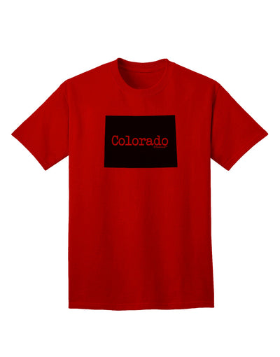 Colorado State Adult T-Shirt with United States Shape by TooLoud-Mens T-shirts-TooLoud-Red-Small-Davson Sales