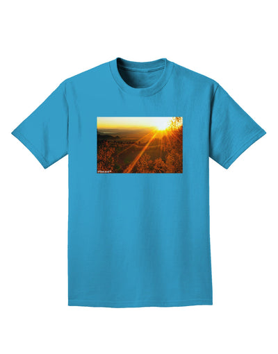 Colorado Sunset Adult Dark T-Shirt-Mens T-Shirt-TooLoud-Turquoise-Small-Davson Sales