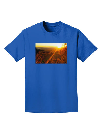 Colorado Sunset Adult Dark T-Shirt-Mens T-Shirt-TooLoud-Royal-Blue-Small-Davson Sales