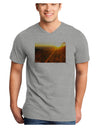 Colorado Sunset Adult V-Neck T-shirt-Mens V-Neck T-Shirt-TooLoud-HeatherGray-Small-Davson Sales