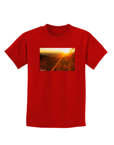 Colorado Sunset Childrens Dark T-Shirt-Childrens T-Shirt-TooLoud-Red-X-Small-Davson Sales