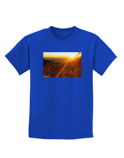 Colorado Sunset Childrens Dark T-Shirt-Childrens T-Shirt-TooLoud-Royal-Blue-X-Small-Davson Sales