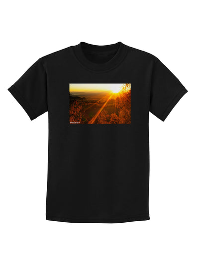 Colorado Sunset Childrens Dark T-Shirt-Childrens T-Shirt-TooLoud-Black-X-Small-Davson Sales