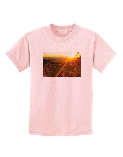 Colorado Sunset Childrens T-Shirt-Childrens T-Shirt-TooLoud-PalePink-X-Small-Davson Sales