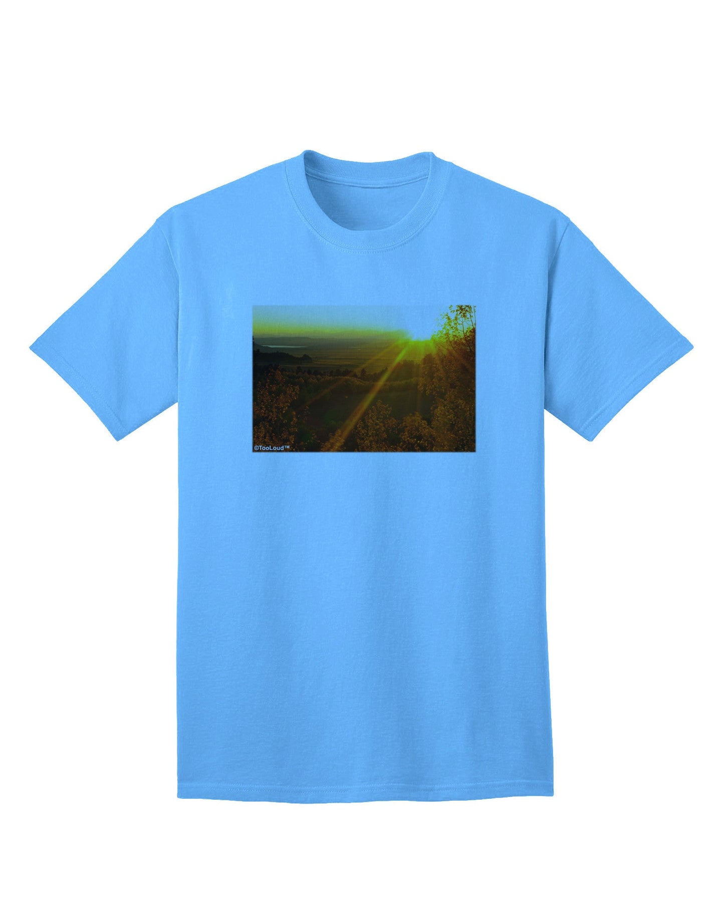 Colorado Sunset - Premium Adult T-Shirt Collection-Mens T-shirts-TooLoud-Aquatic-Blue-Small-Davson Sales
