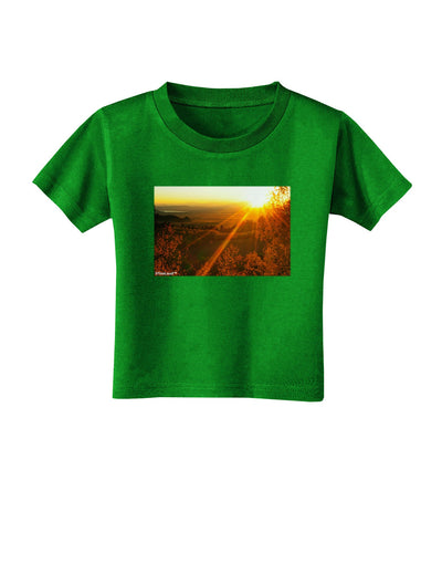 Colorado Sunset Toddler T-Shirt Dark-Toddler T-Shirt-TooLoud-Clover-Green-2T-Davson Sales