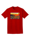 Colorado Sunset Watercolor Adult Dark T-Shirt-Mens T-Shirt-TooLoud-Red-Small-Davson Sales