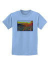 Colorado Sunset Watercolor Childrens T-Shirt-Childrens T-Shirt-TooLoud-Light-Blue-X-Small-Davson Sales