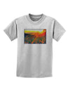 Colorado Sunset Watercolor Childrens T-Shirt-Childrens T-Shirt-TooLoud-AshGray-X-Small-Davson Sales