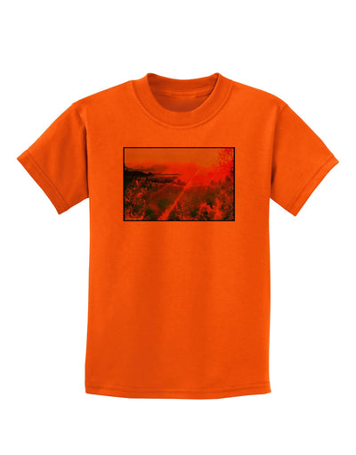 Colorado Sunset Watercolor Childrens T-Shirt-Childrens T-Shirt-TooLoud-Orange-X-Small-Davson Sales