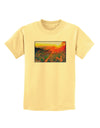 Colorado Sunset Watercolor Childrens T-Shirt-Childrens T-Shirt-TooLoud-Daffodil-Yellow-X-Small-Davson Sales