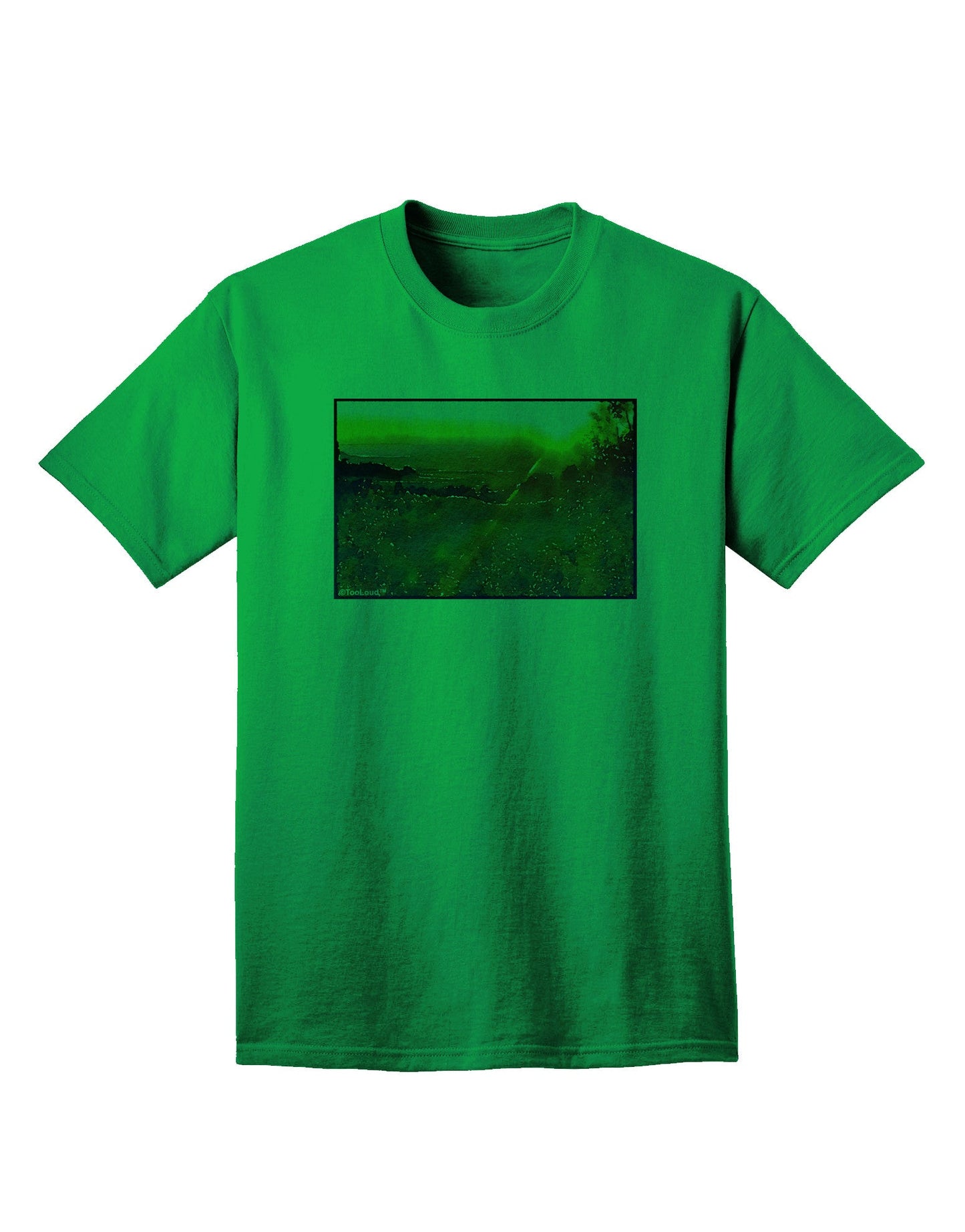 Colorado Sunset Watercolor - Premium Adult T-Shirt for Artistic Expression-Mens T-shirts-TooLoud-Kelly-Green-Small-Davson Sales