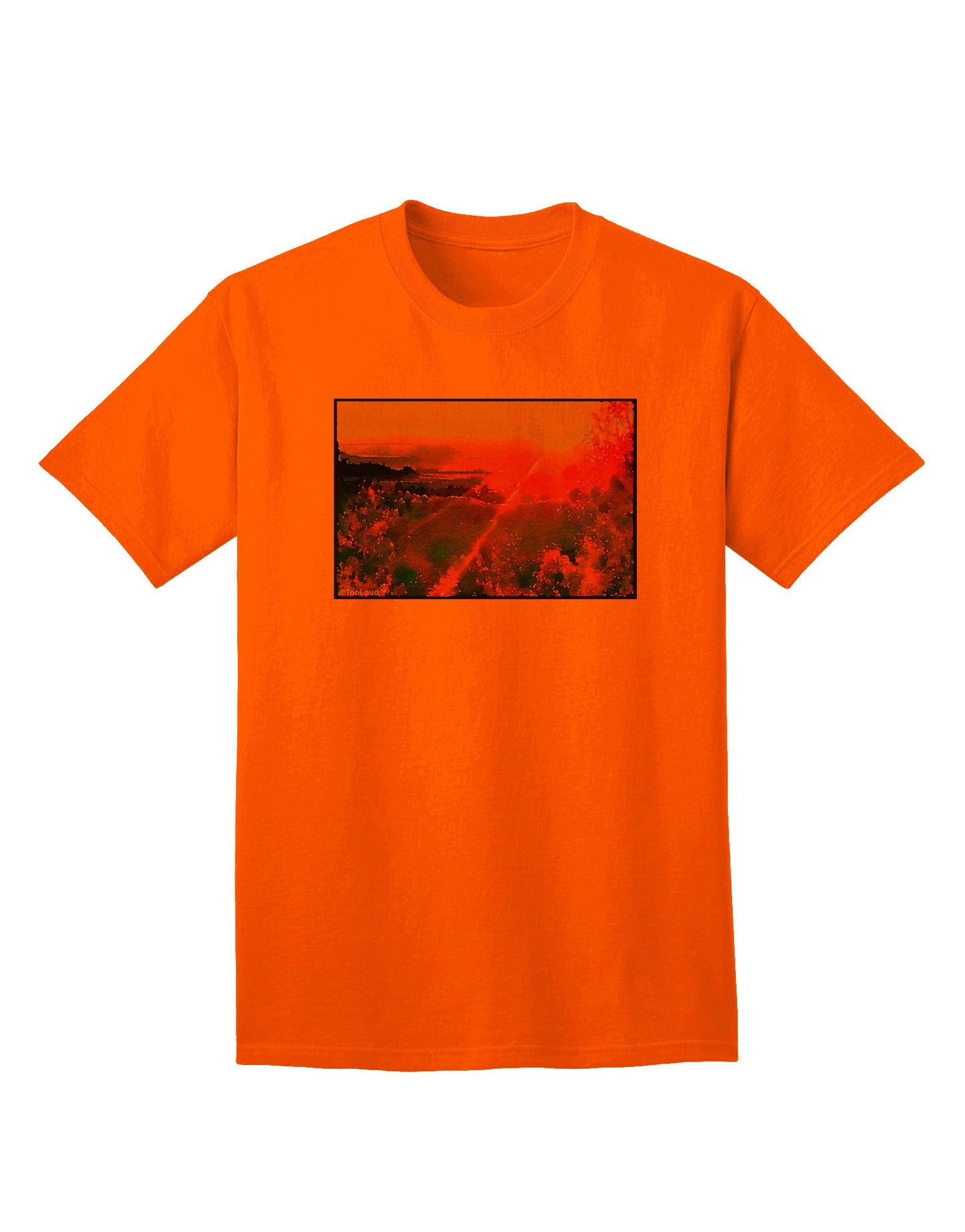 Colorado Sunset Watercolor - Premium Adult T-Shirt for Artistic Expression-Mens T-shirts-TooLoud-Orange-Small-Davson Sales