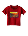 Colorado Sunset Watercolor Toddler T-Shirt Dark-Toddler T-Shirt-TooLoud-Red-2T-Davson Sales