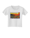 Colorado Sunset Watercolor Toddler T-Shirt-Toddler T-Shirt-TooLoud-White-2T-Davson Sales