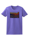 Colorado Sunset Watercolor Womens T-Shirt-Womens T-Shirt-TooLoud-Violet-X-Small-Davson Sales