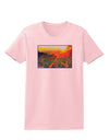 Colorado Sunset Watercolor Womens T-Shirt-Womens T-Shirt-TooLoud-PalePink-X-Small-Davson Sales