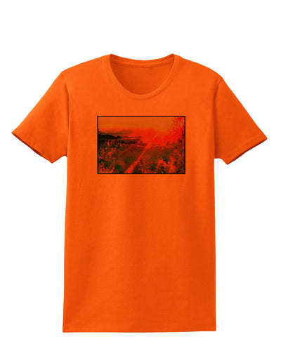 Colorado Sunset Watercolor Womens T-Shirt-Womens T-Shirt-TooLoud-Orange-X-Small-Davson Sales