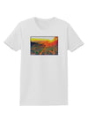 Colorado Sunset Watercolor Womens T-Shirt-Womens T-Shirt-TooLoud-White-X-Small-Davson Sales