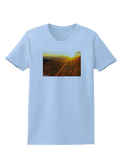 Colorado Sunset Womens T-Shirt-Womens T-Shirt-TooLoud-Light-Blue-X-Small-Davson Sales