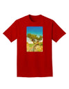 Colorado Tree Watercolor Adult Dark T-Shirt-Mens T-Shirt-TooLoud-Red-Small-Davson Sales