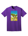 Colorado Tree Watercolor Adult Dark T-Shirt-Mens T-Shirt-TooLoud-Purple-Small-Davson Sales