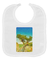 Colorado Tree Watercolor Baby Bib