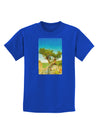 Colorado Tree Watercolor Childrens Dark T-Shirt-Childrens T-Shirt-TooLoud-Royal-Blue-X-Small-Davson Sales