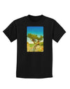 Colorado Tree Watercolor Childrens Dark T-Shirt-Childrens T-Shirt-TooLoud-Black-X-Small-Davson Sales