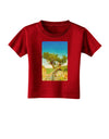 Colorado Tree Watercolor Toddler T-Shirt Dark-Toddler T-Shirt-TooLoud-Red-2T-Davson Sales